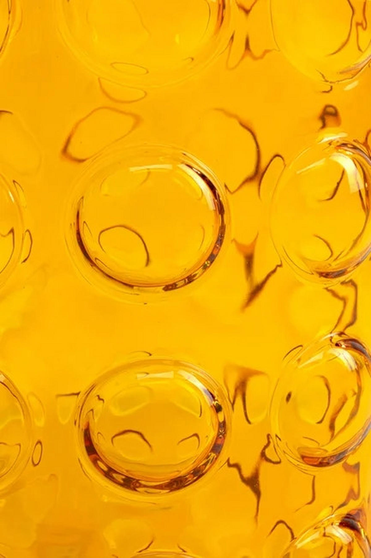 BEISTELLTISCH in Metall, Glas 50/50/52 cm  - Schwarz Hochglanz/Gelb, Design, Glas/Metall (50/50/52cm) - Kare-Design