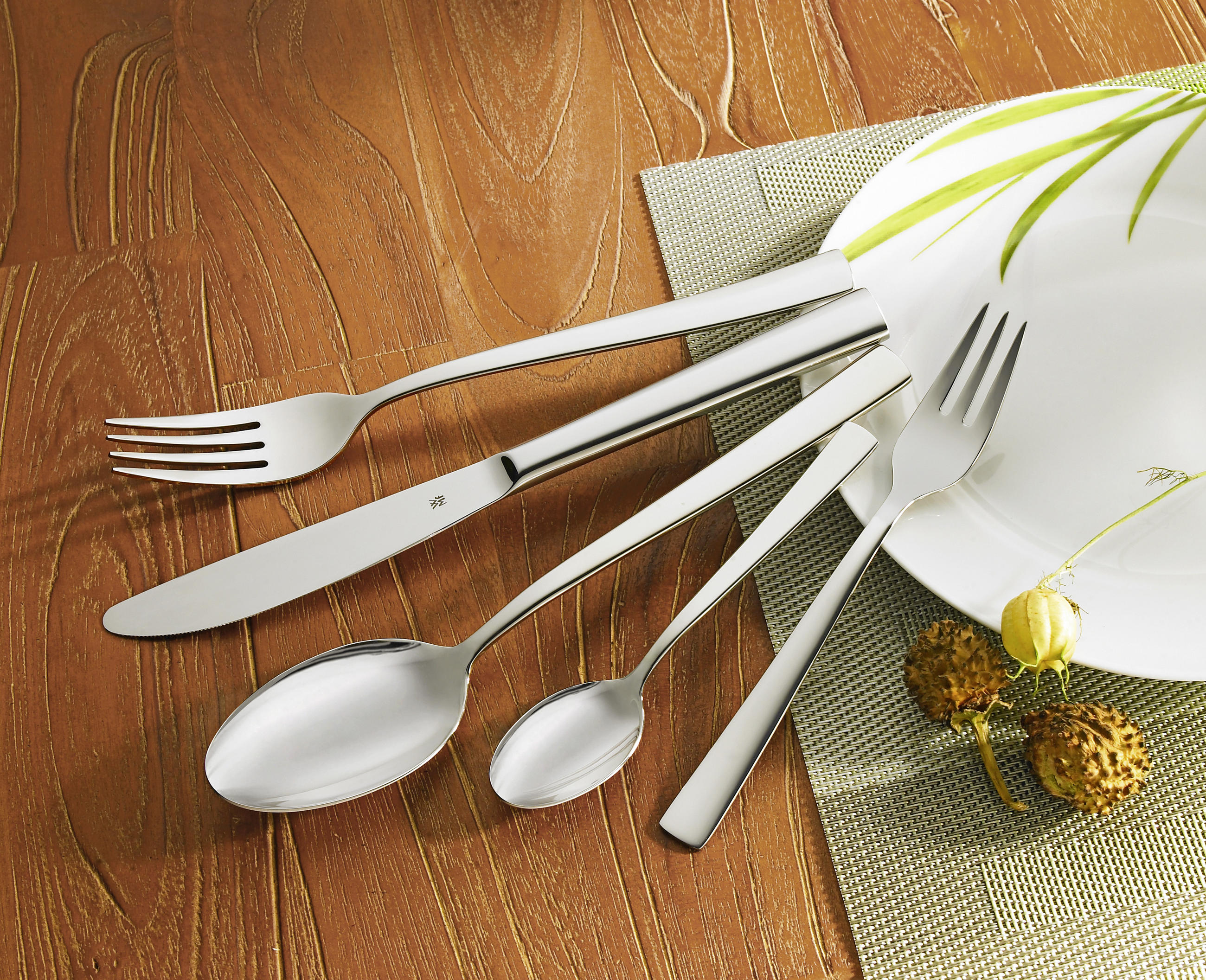 BESTECKSET Philadelphia 60-teilig Edelstahl - Edelstahlfarben, Basics, Metall - WMF