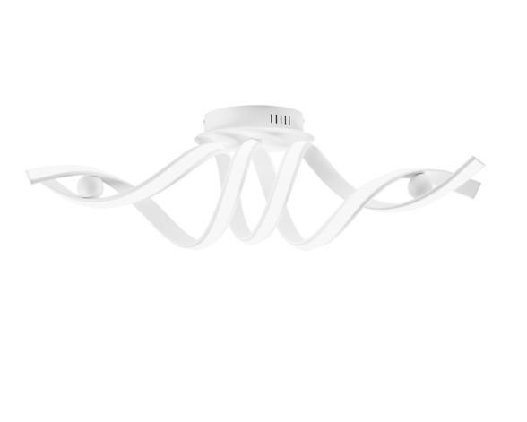 LED-DECKENLEUCHTE Luce Ambiente e Design 85/30/23 cm   - Weiß, Design, Kunststoff/Metall (85/30/23cm)