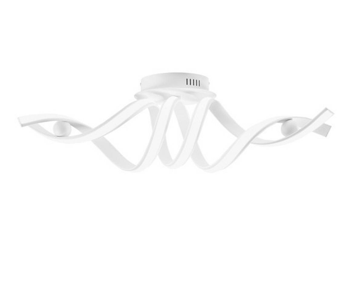 LED-DECKENLEUCHTE Luce Ambiente e Design 85/30/23 cm   - Weiß, Design, Kunststoff/Metall (85/30/23cm)