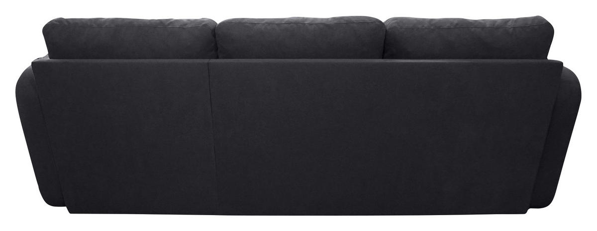 SEDEŽNA GARNITURA, žakar temno siva  - temno siva/črna, Trend, umetna masa/tekstil (214/144cm) - Livetastic