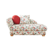 RÉCAMIERE in Flachgewebe Multicolor, Weiss  - Weiss/Eichefarben, Lifestyle, Textil (176/85/88cm) - Xora