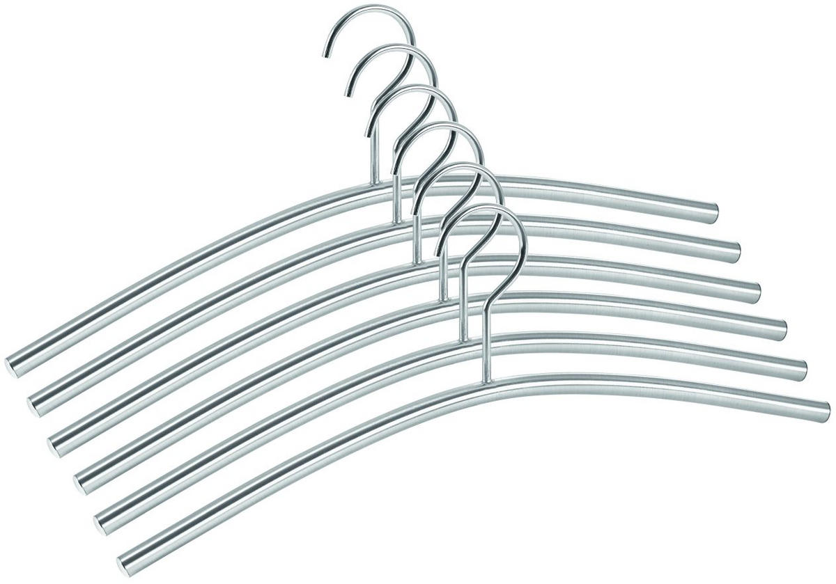 KLEIDERBÜGELSET 43 cm Metall  - Edelstahlfarben, KONVENTIONELL, Metall (43cm)
