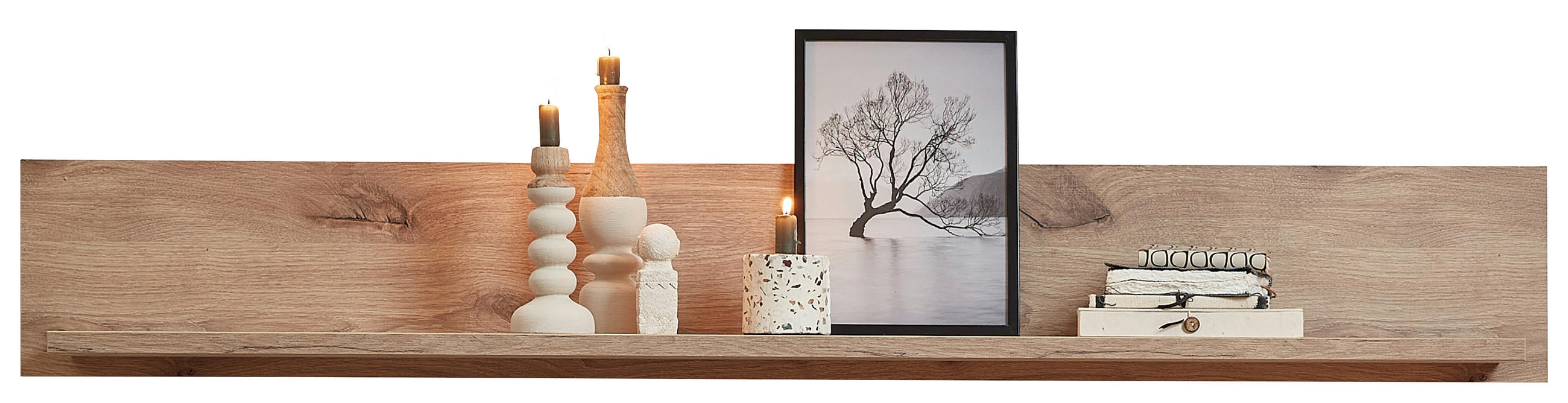 WANDBOARD Eichefarben  - Eichefarben, KONVENTIONELL, Holzwerkstoff (155/22/24cm) - Xora