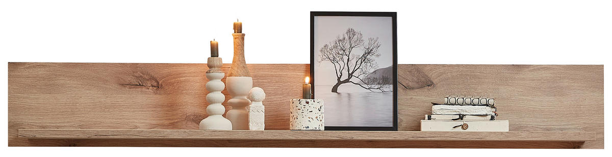 WANDBOARD Eichefarben  - Eichefarben, KONVENTIONELL, Holzwerkstoff (155/22/24cm) - Xora