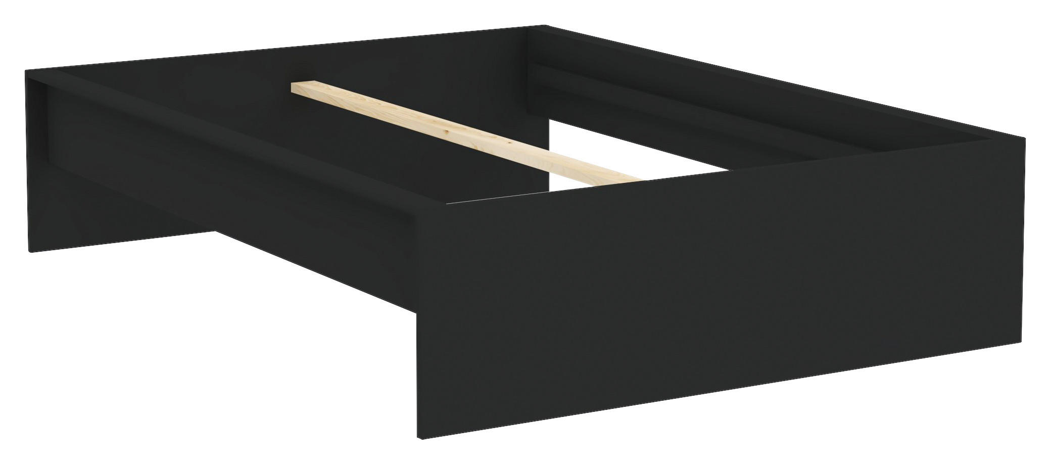 POSTEĽNÝ RÁM, 140/200 cm - antracitová, Konventionell, kompozitné drevo (140/200cm) - Hom`in