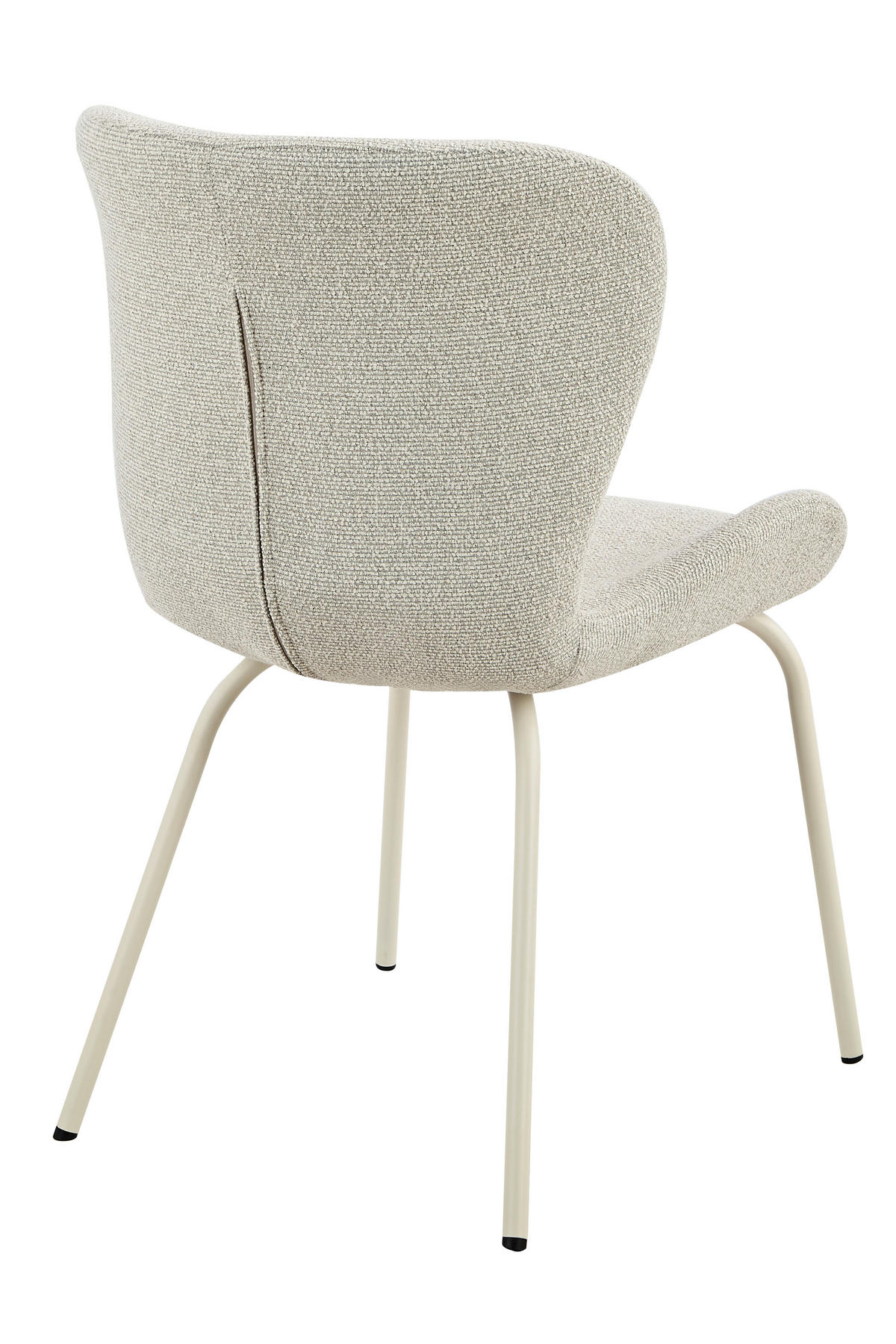 STUHL-SET 2 Stück  in Stahl Webstoff  - Beige/Creme, MODERN, Textil/Metall (50/83,5/60cm) - MID.YOU