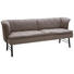 SITZBANK in Metall, Leder Anthrazit, Taupe - Taupe/Anthrazit, KONVENTIONELL, Leder/Metall (220/85/69cm) - Valnatura SITZBANK in Metall, Leder Anthrazit, Taupe - Taupe/Anthrazit, KONVENTIONELL, Leder/Metall (220/85/69cm) - Valnatura