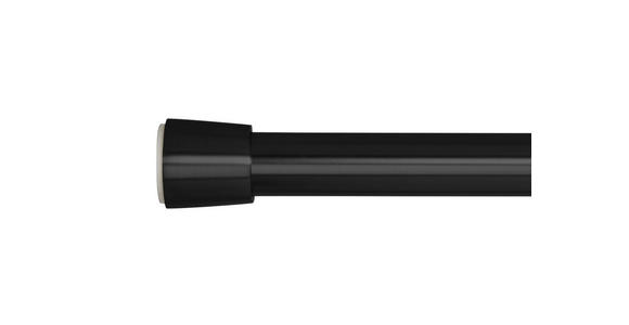 KLEMMSTANGE 120-220 cm - Schwarz, Design, Metall (120-220cm) - Homeware