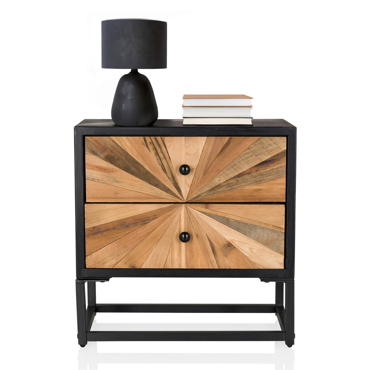 SIDEBOARD 49/50,5/32 cm  - Dunkelbraun/Tannenholzfarben, MODERN, Holz/Metall (49/50,5/32cm) - MID.YOU