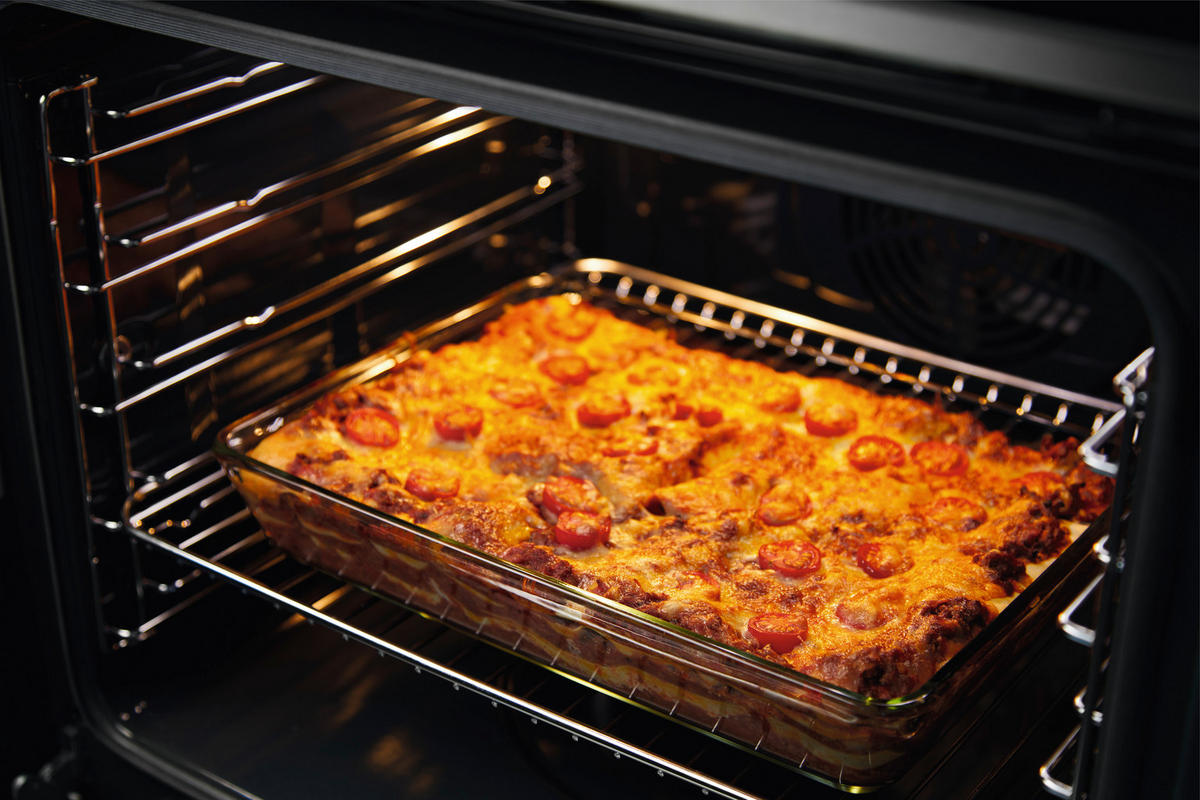 HERDSET ELXH2K1  - Edelstahlfarben/Schwarz, Basics, Glas/Metall (59,4/59,0/56,0cm) - Electrolux