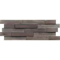 WANDVERKLEIDUNG 9 Stück  - Grau, Basics, Holz (56/20/2cm)