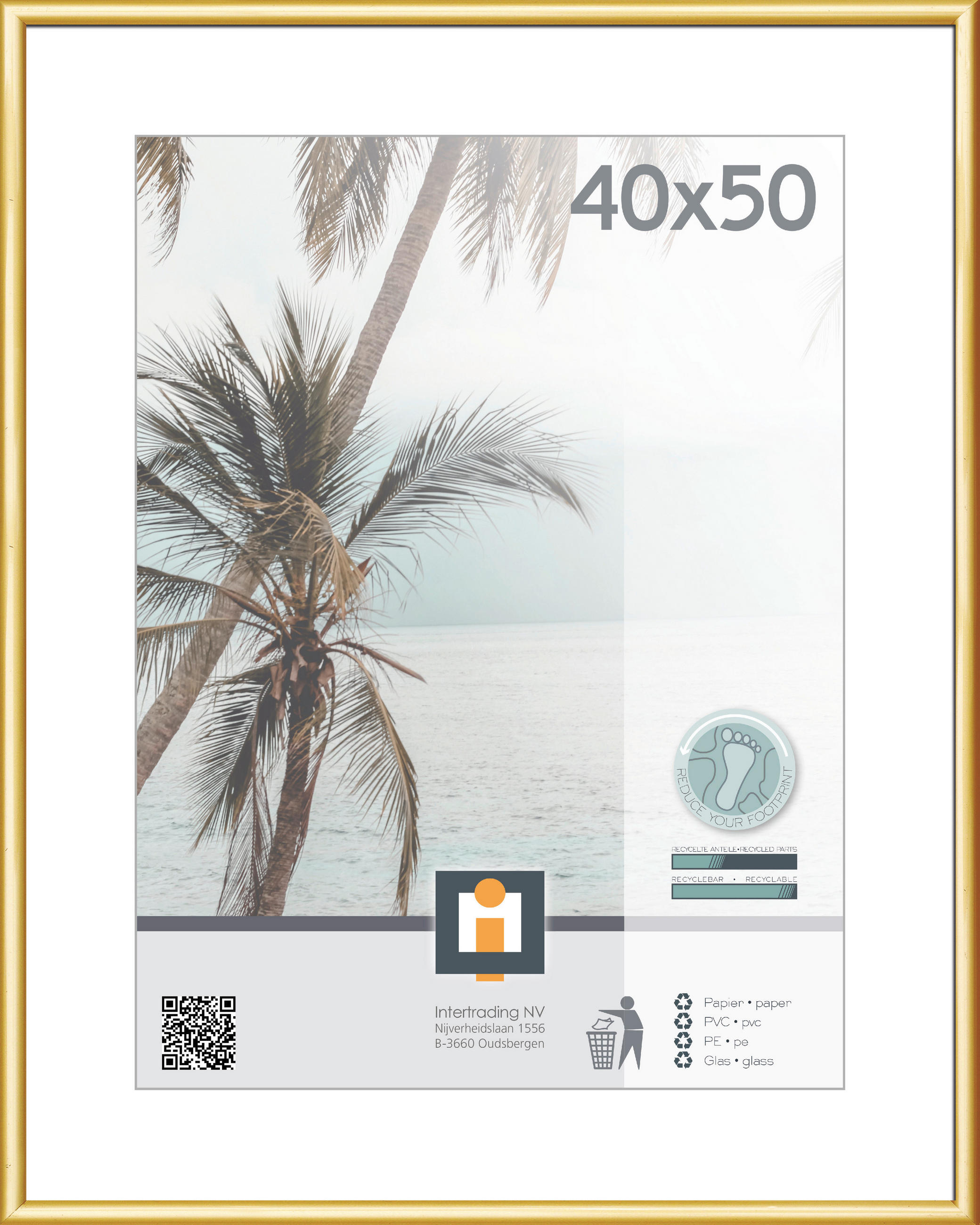 BILDERRAHMEN - Goldfarben, Basics, Glas/Kunststoff (41,2/51,1cm)