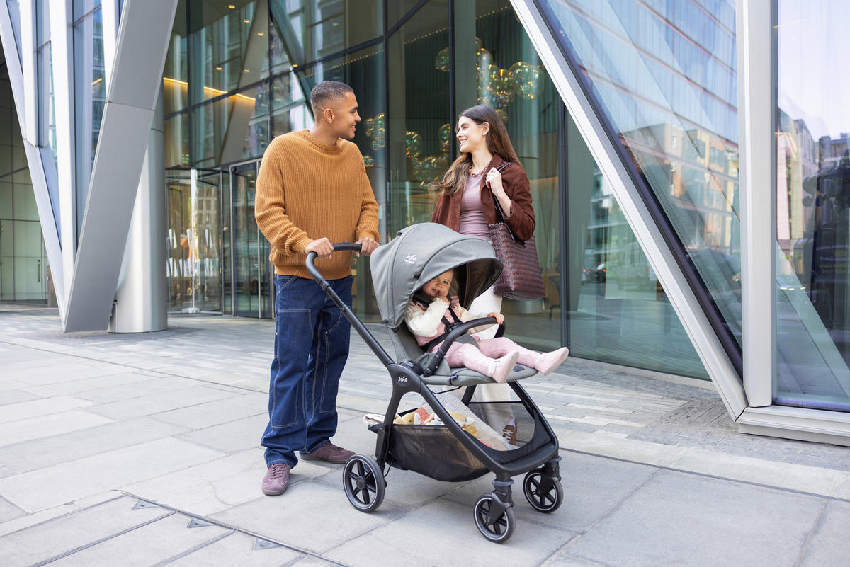 BUGGY Valora  - Graublau/Schwarz, Basics, Kunststoff/Metall (60/109/95cm) - JOIE SIGNATURE