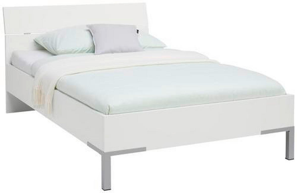 KREVET 120/200 cm     bela  - siva/bela, Konvencionalno, metal/pločasti materijal (120/200cm) - Xora