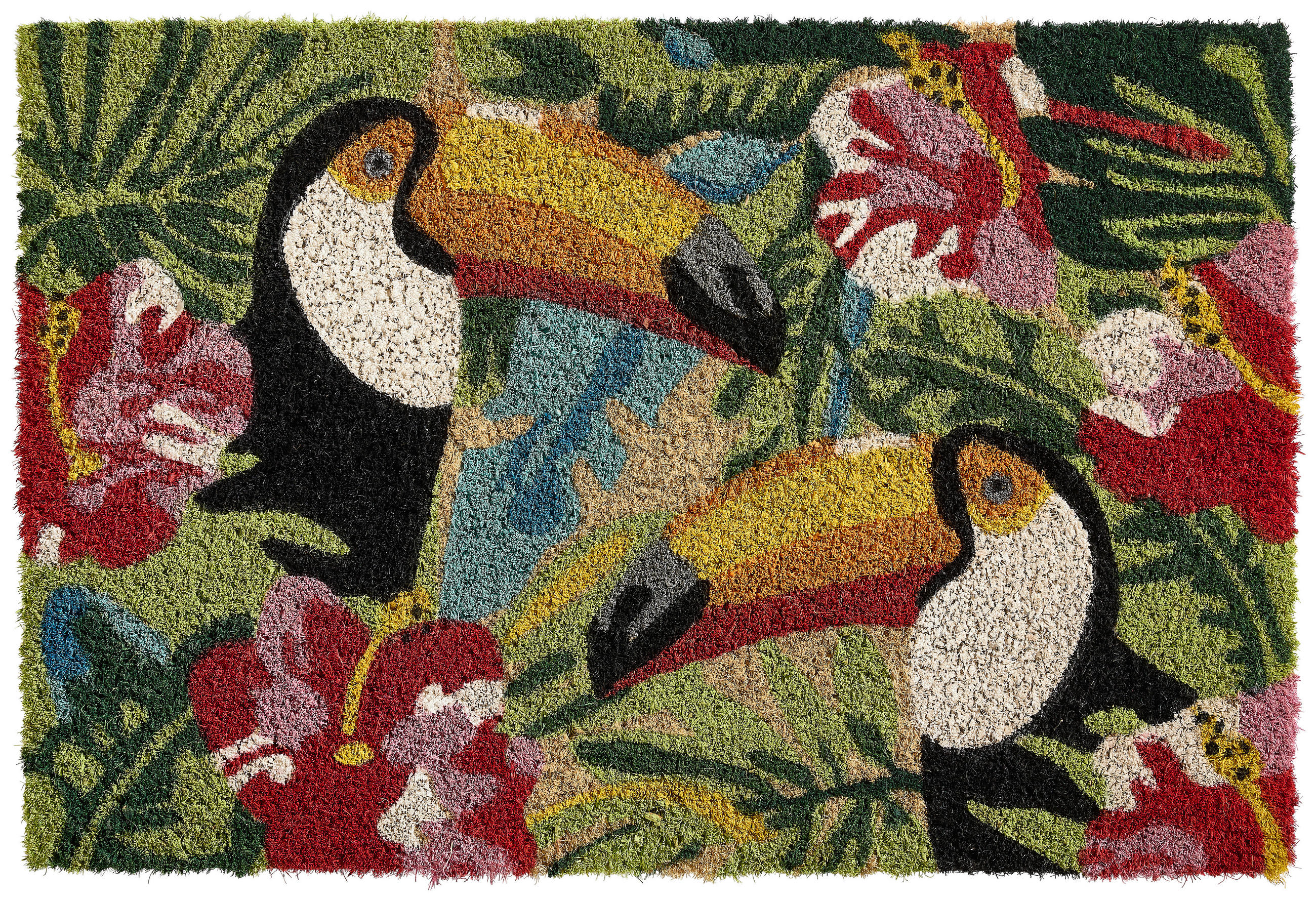 KOKOSOVÁ ROHOŽKA, 40/60 cm - vícebarevná, Konvenční, plast/přírodní materiály (40/60cm) - Esposa