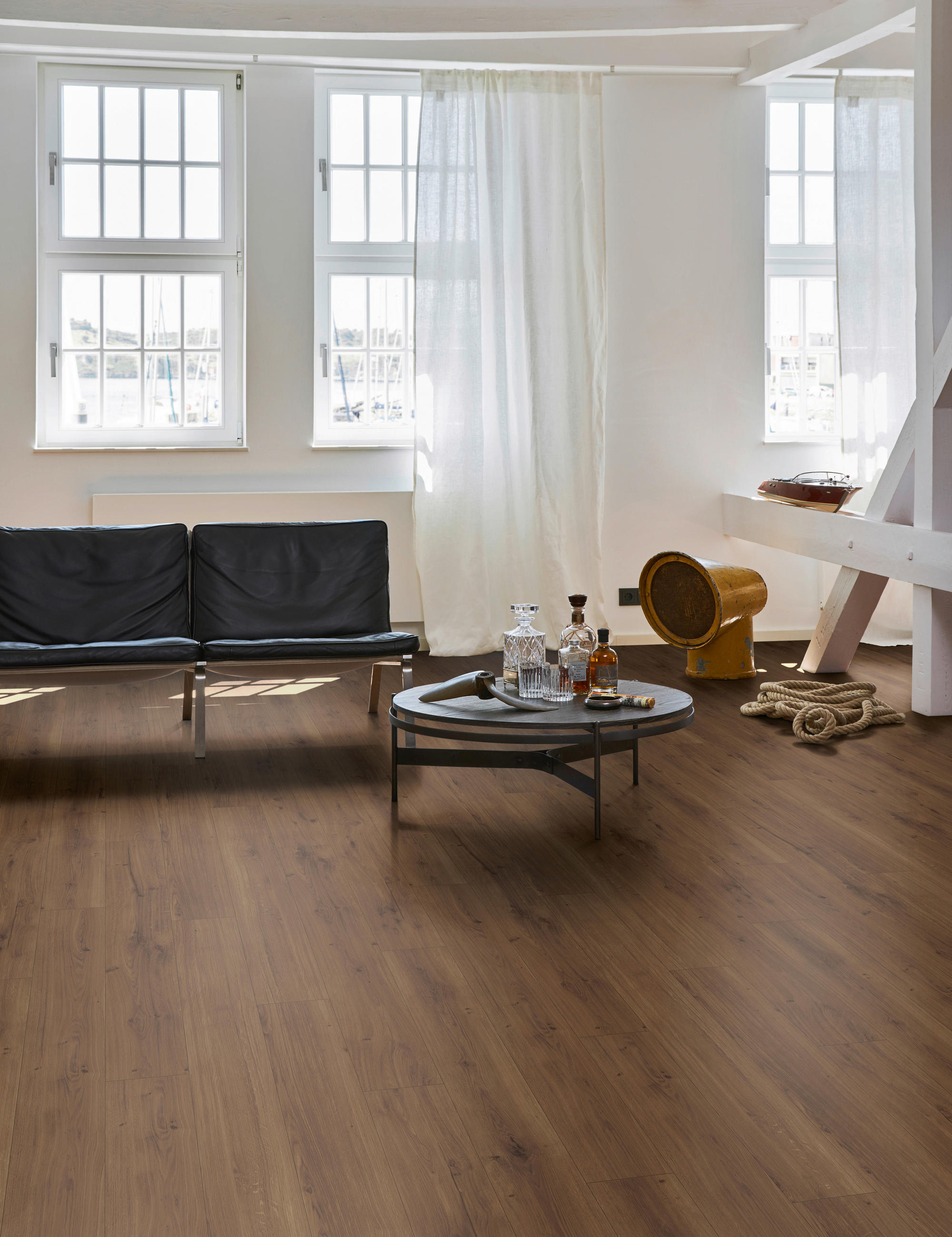 Designboden Eiche Spirit MODULAR ONE 1730773  per  m² - Eichefarben/Dunkelbraun, Basics, Holz/Kunststoff (128,5/19,4/0,8cm) - Parador