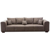 BIGSOFA Flachgewebe Braun  - Beige/Braun, KONVENTIONELL, Holz/Textil (287/69/108cm) - Cantus