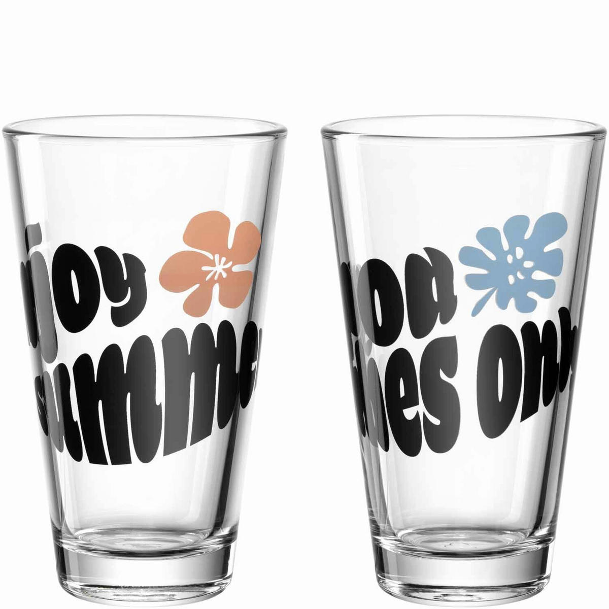 TRINKGLAS 300 ml  - Multicolor, Design, Glas (8/13,2/8cm) - Leonardo