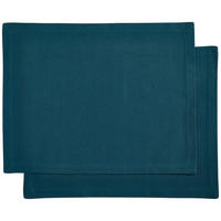 TISCHSET Panama Textil Flachgewebe Petrol 33/45 cm  - Petrol, Basics, Textil (33/45cm) - Bio:Vio