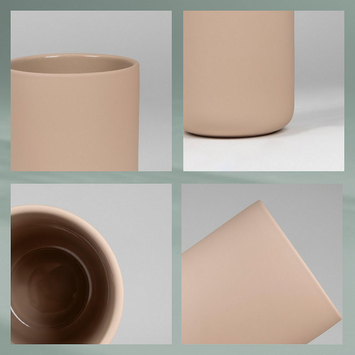 ZAHNPUTZBECHER Sana  - Beige, Basics, Keramik (8/11,5cm) - Kela
