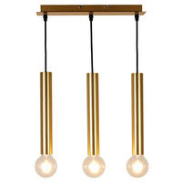 PENDELLEUCHTE Dallas 38/7/128.4 cm   - Goldfarben/Schwarz, Design, Metall (38/7/128.4cm)