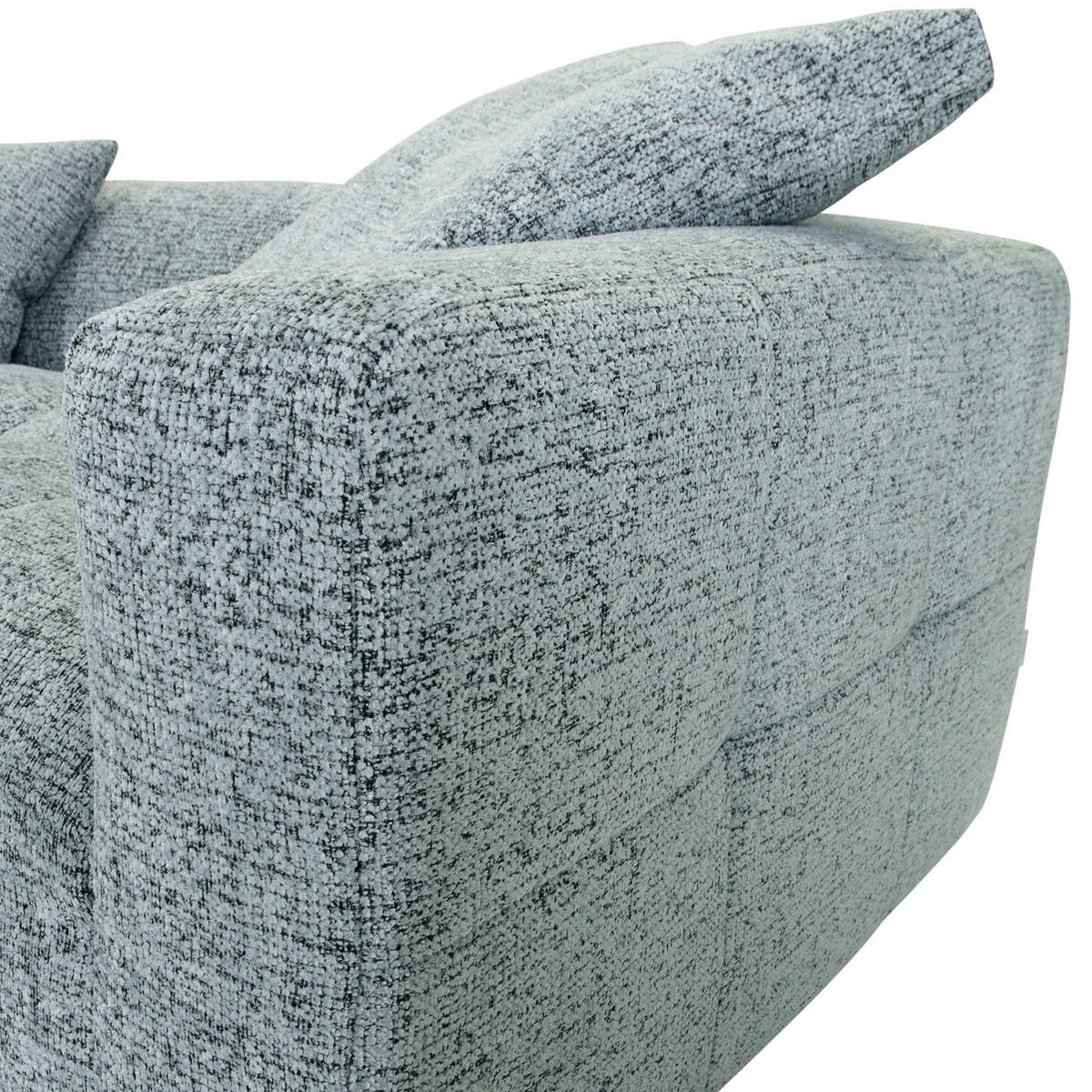 ECKSOFA Mintgrün  - Schwarz/Mintgrün, KONVENTIONELL, Kunststoff/Textil (170/276cm) - Carryhome