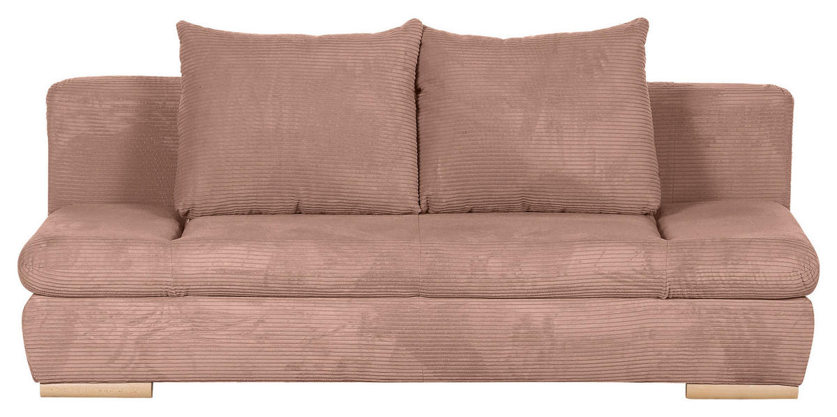 BÄDDSOFFA i manchester gammelrosa  - gammelrosa/naturfärgad, Klassisk, trä/textil (200/75/92cm) - Livetastic