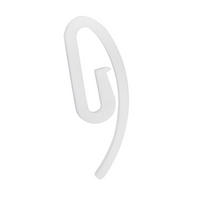 FALTENHAKEN  - Weiß, Basics, Kunststoff (1cm) - Homeware