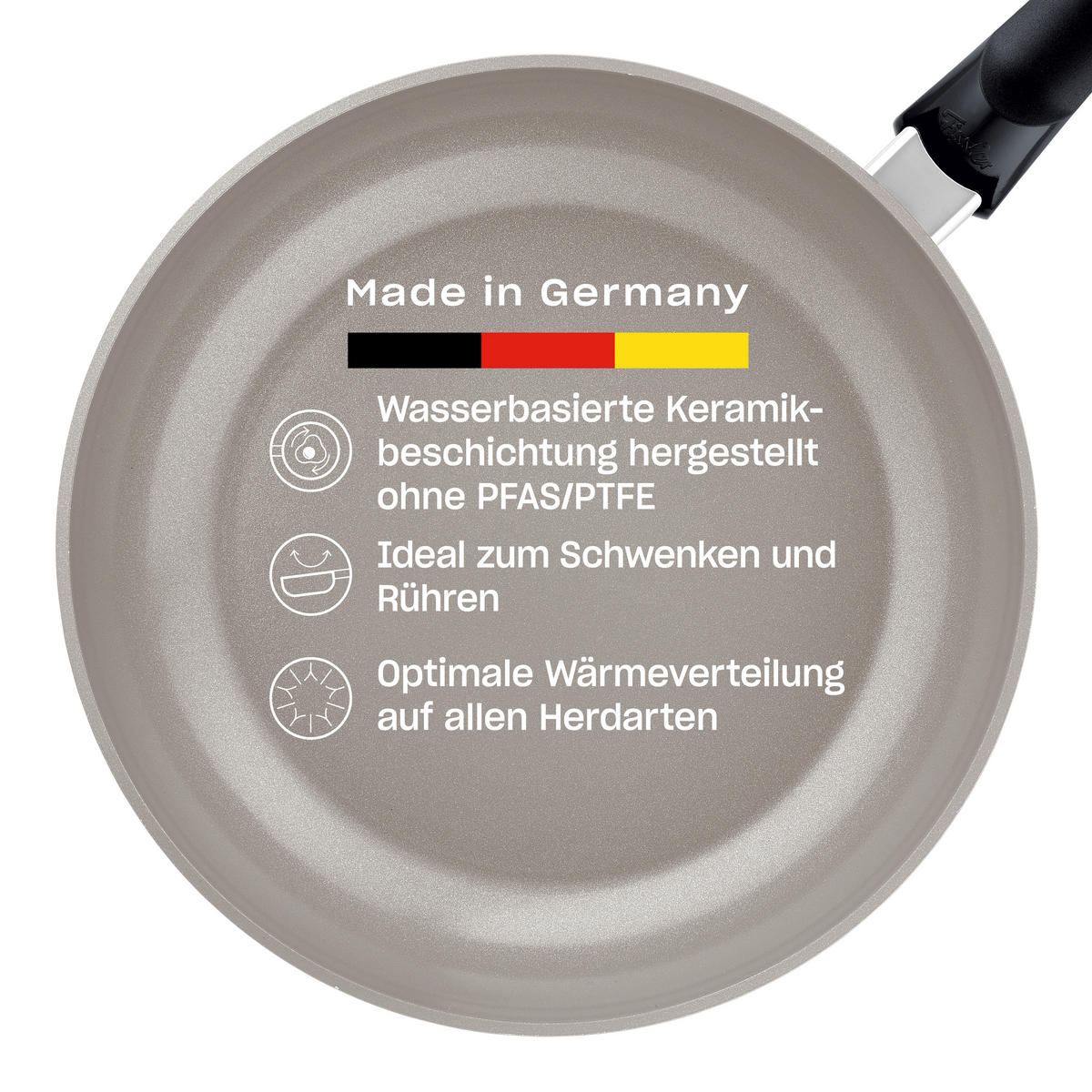 BRATPFANNE  - Greige, Basics, Metall (48/29/8,5cm) - Fissler