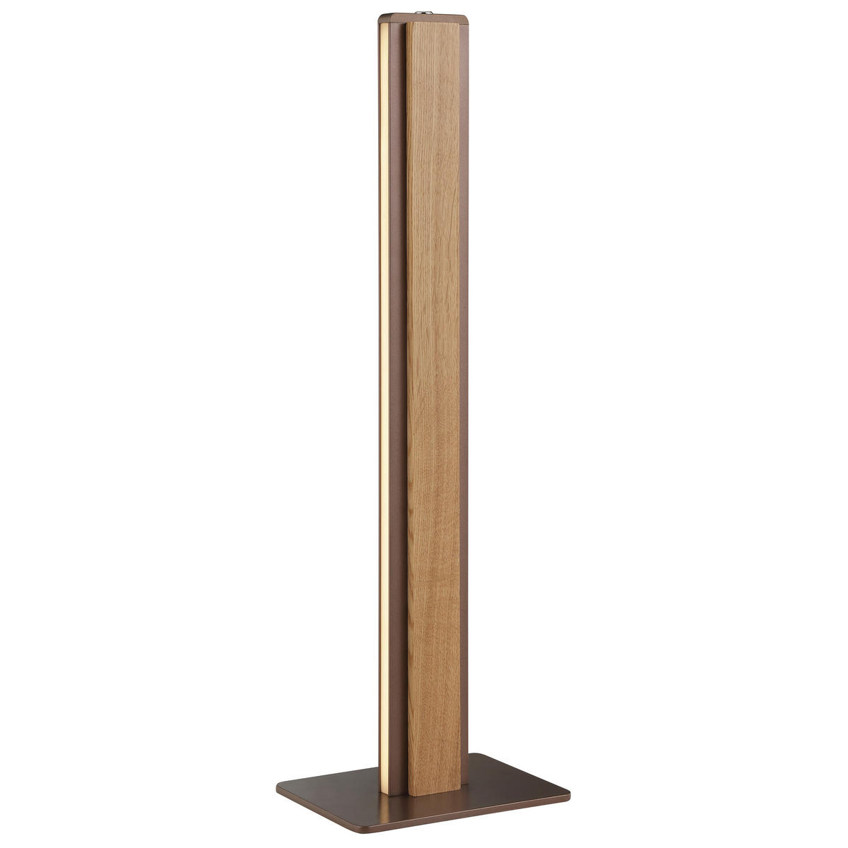 LED-TISCHLEUCHTE ARVISO 12/51/16 cm  - Eiche Bianco/Braun, Natur, Holz/Kunststoff (12/51/16cm) - Brilliant