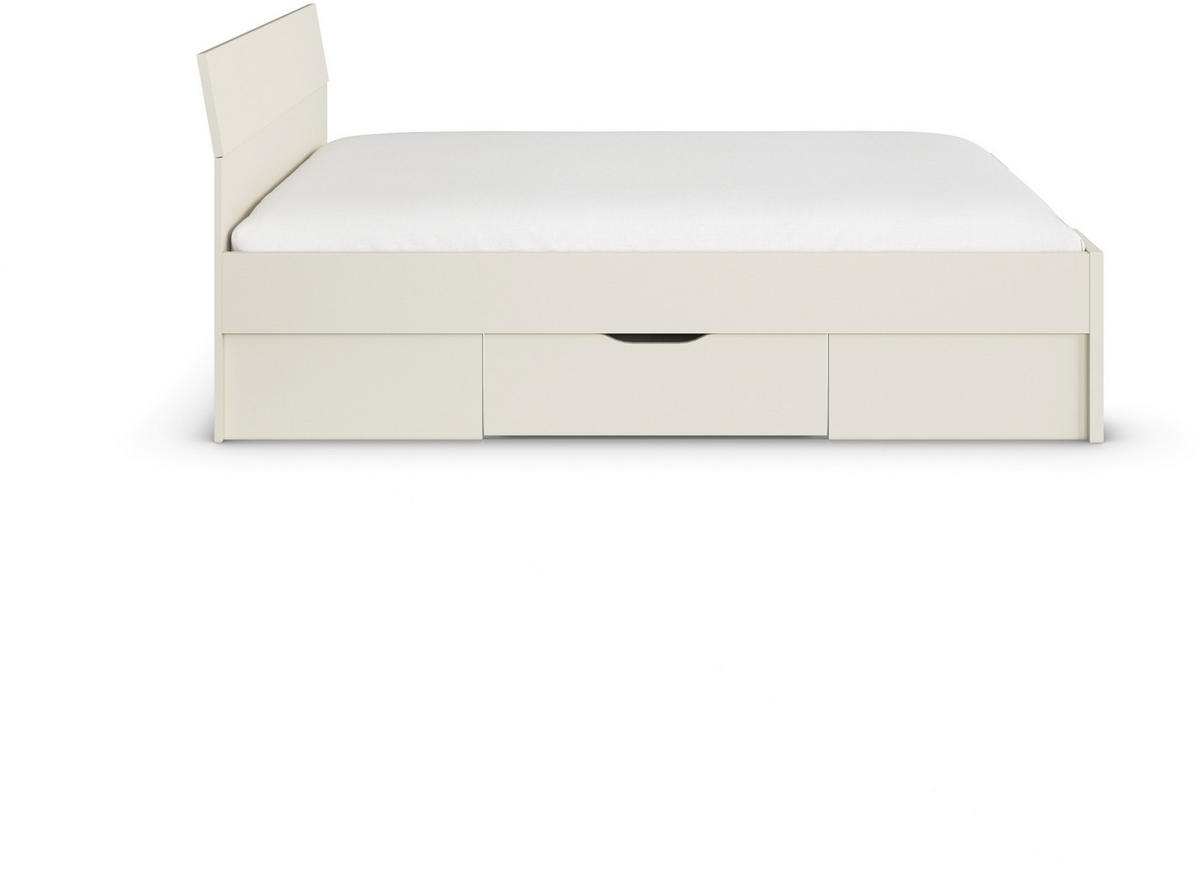 BETT 140/200 cm  in Champagner   - Champagner, Basics, Holzwerkstoff (140/200cm) - Boxxx