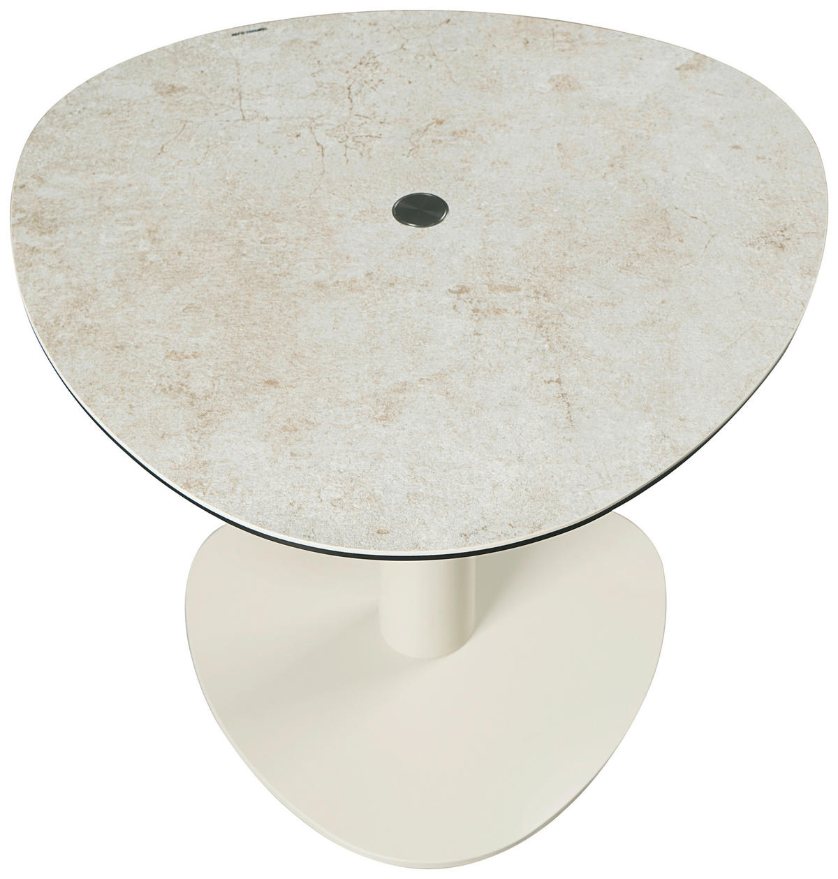 KONFERENČNÝ STOLÍK, sivá, taupe, kov, sklo, keramika, 58/58/46-64 cm - sivá/taupe, Design, kov/sklo (58/58/46-64cm) - Emilio Belluti