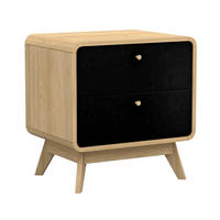 NACHTTISCH 51/53/39 cm  - Eichefarben/Schwarz, Design (51/53/39cm) - MID.YOU