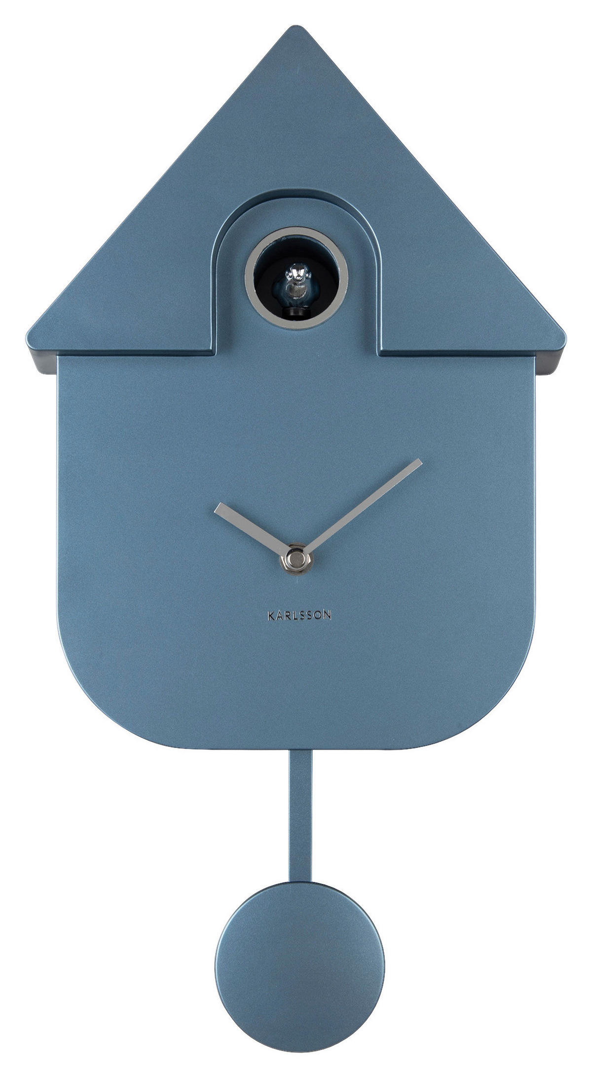WANDUHR  Blau  - Blau, Basics, Kunststoff (21,5/41/8,5cm) - Karlsson