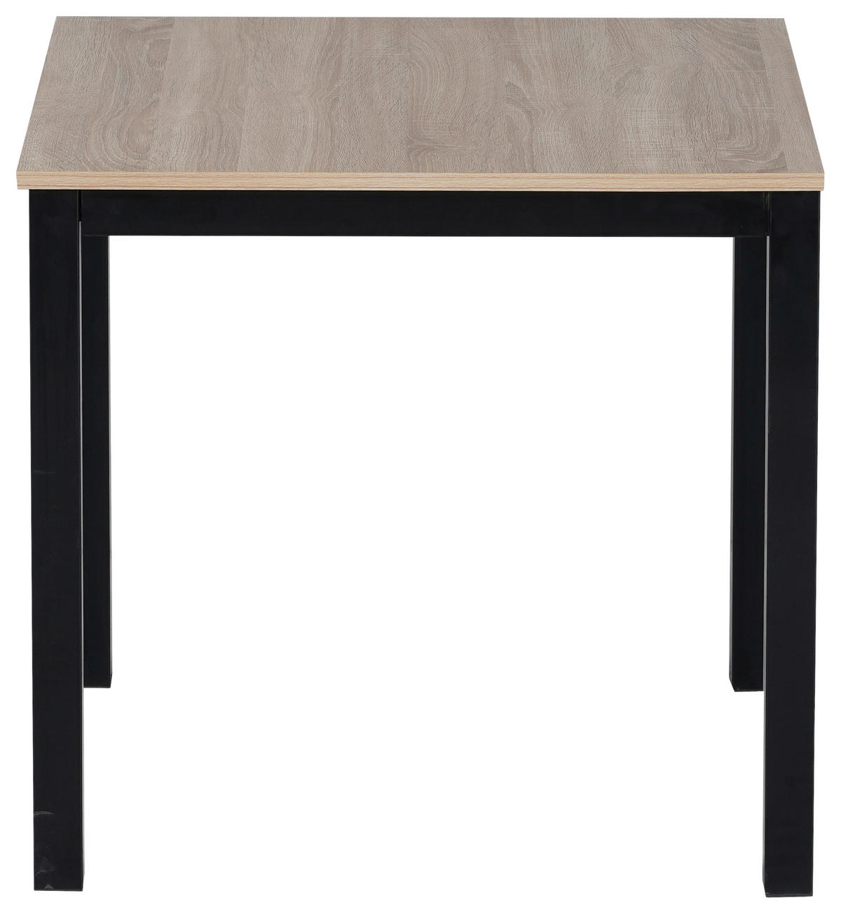 ESSTISCH Schwarz, Sonoma Eiche rechteckig  ausziehbar  - Schwarz/Sonoma Eiche, KONVENTIONELL, Holzwerkstoff/Metall (80-120/76/70cm) - MID.YOU