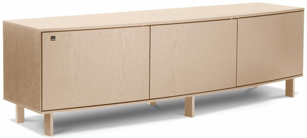 TV-BÄNK  149/45/41 cm  möbler i samma serie finns att köpa till, stående, finns i olika träslag, finns i olika trädekorer  - ek Bianco, Design, trä (149/45/41cm) - Skovby