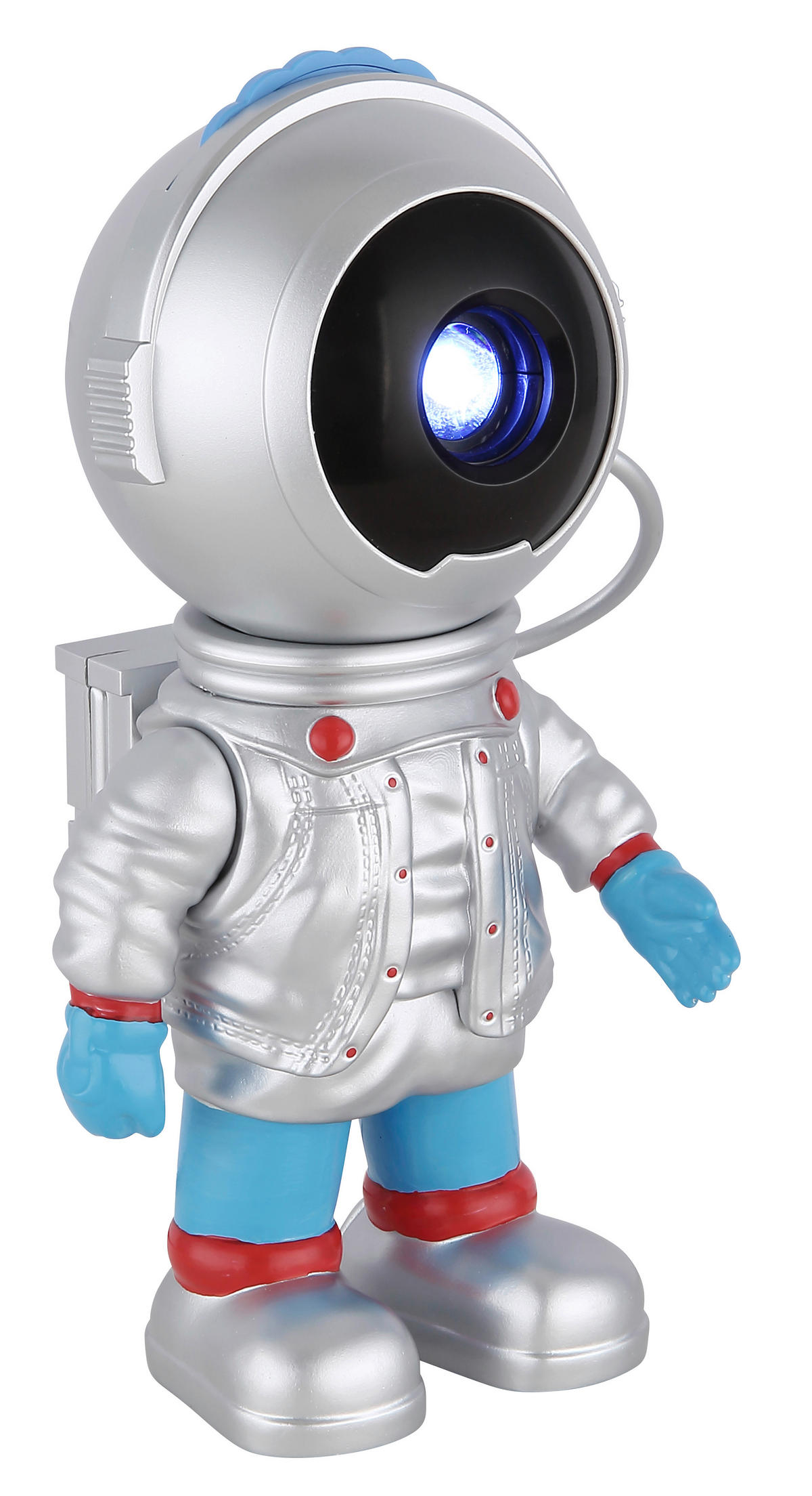 LED-DEKOLEUCHTE 9,5/7/18,5 cm   - Blau/Rot, Trend, Kunststoff (9,5/7/18,5cm) - Globo