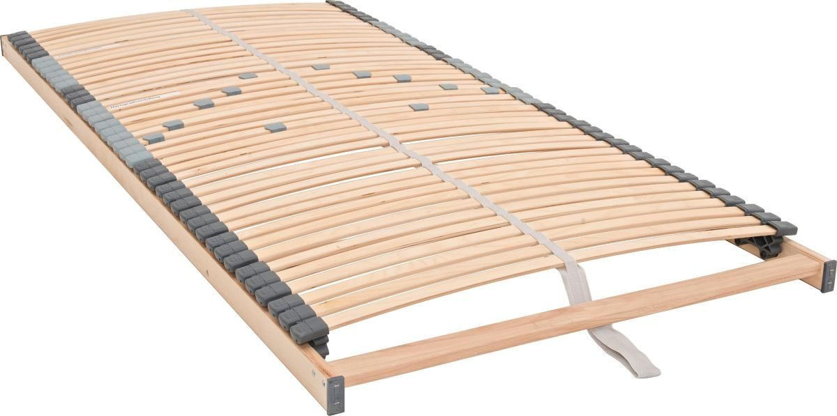 LATTENROST 80/200 cm Mittelzone verstellbar, Birke  - Birkefarben, Basics, Holz (80/200cm) - Livetastic
