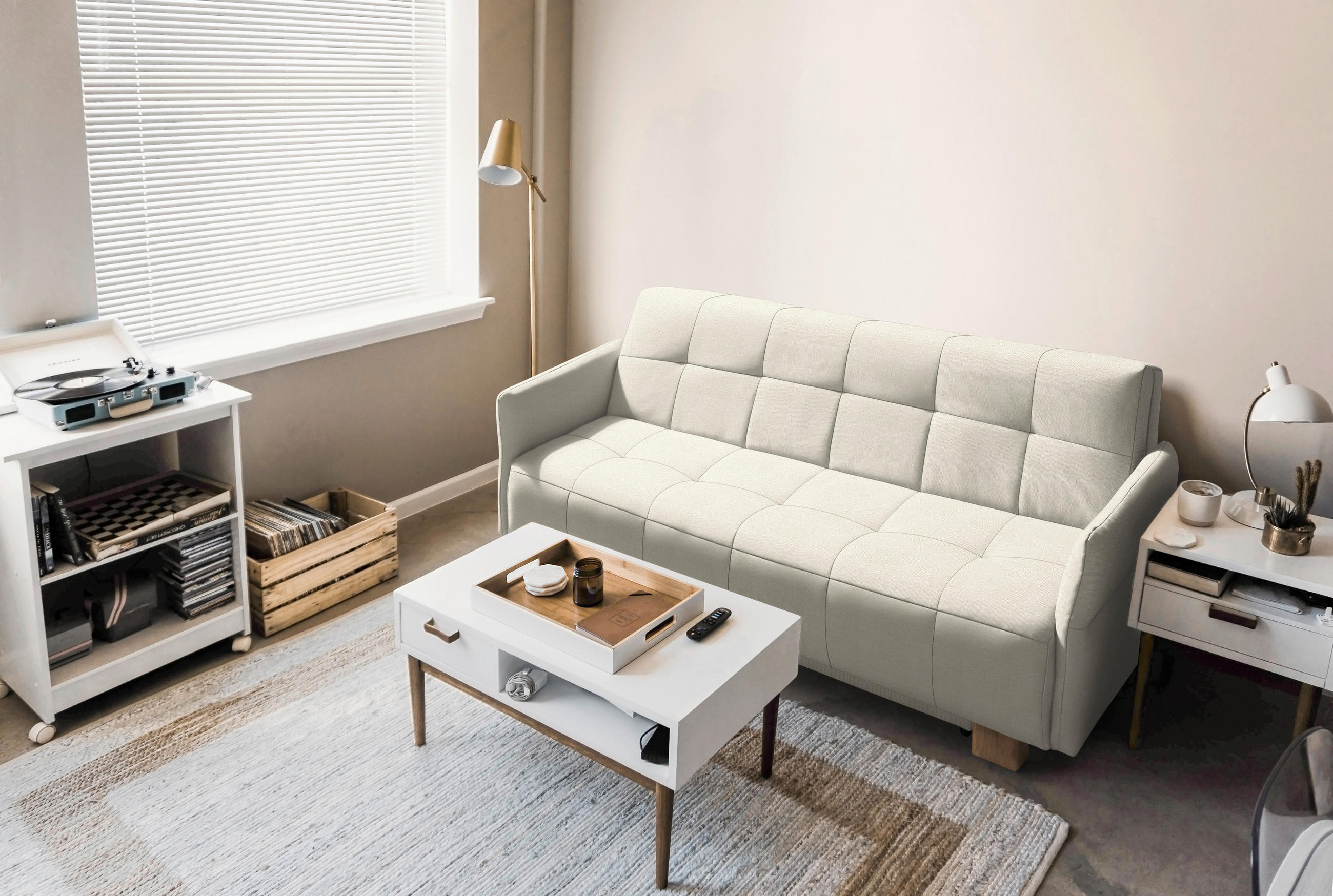 SCHLAFSOFA Naturfarben  - Naturfarben, Design, Holz/Textil (165/92/102cm) - Novel