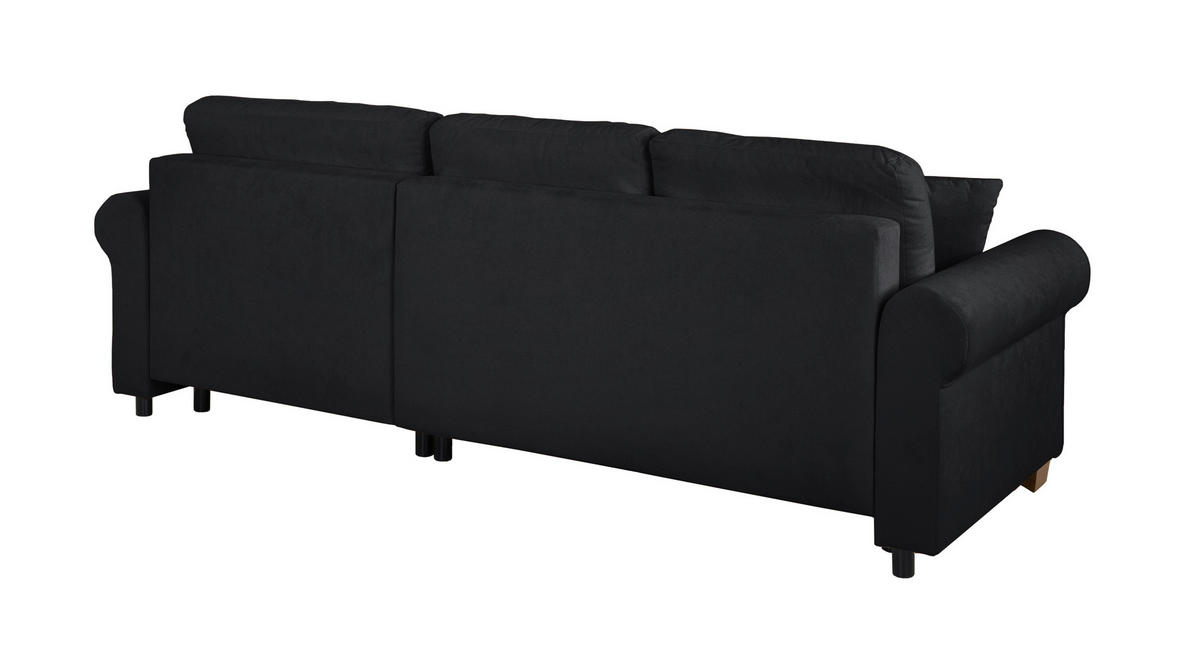 ECKSOFA Arles Anthrazit  - Anthrazit/Buchefarben, Design, Holz/Textil (266/161cm) - MID.YOU