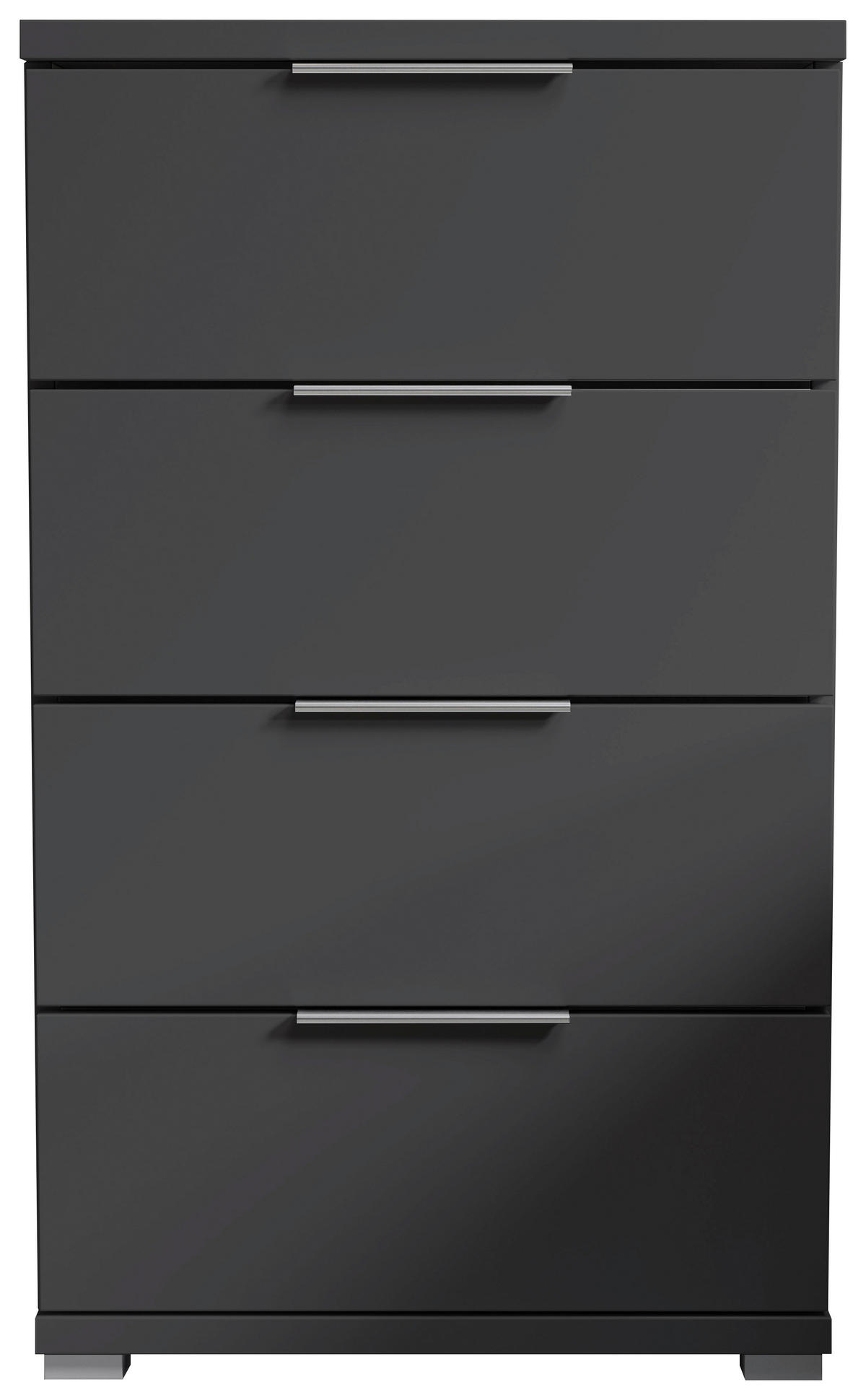 NOĆNI ORMARIĆ boje grafita   - boje grafita/boje aluminija, Konvencionalno, drvni materijal/plastika (46/79/42cm) - Boxxx