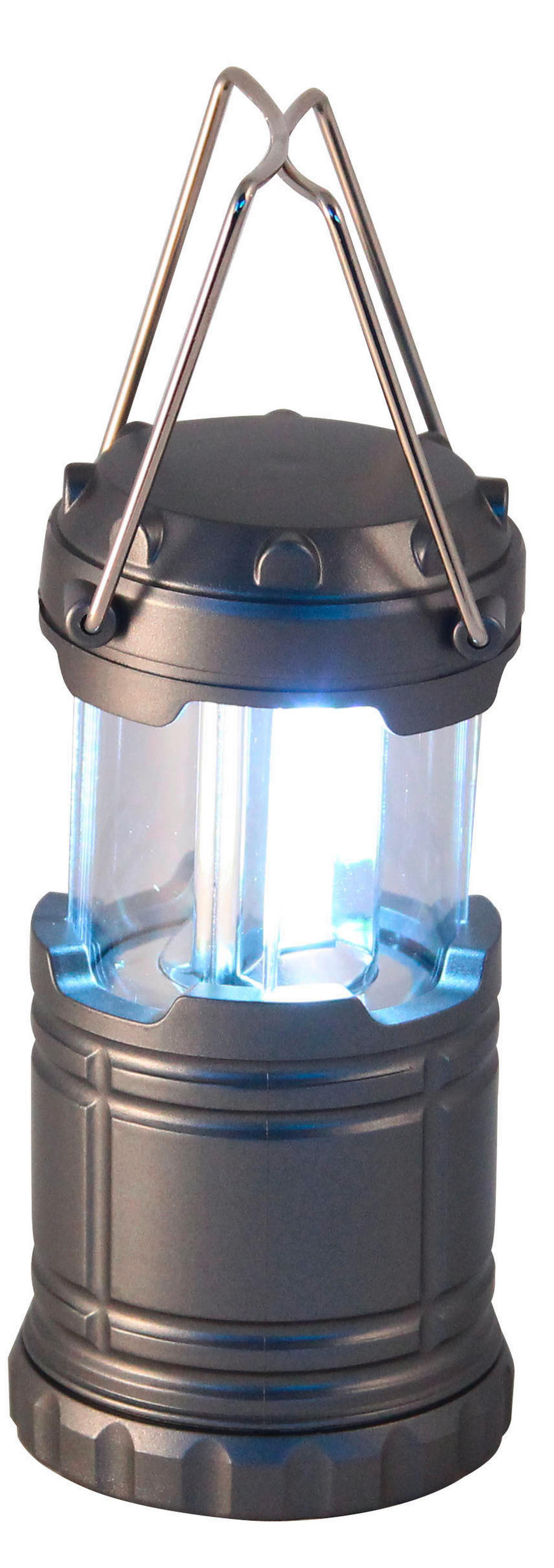 CAMPINGLATERNE - Grau, Design, Metall (6,8/9,7cm)