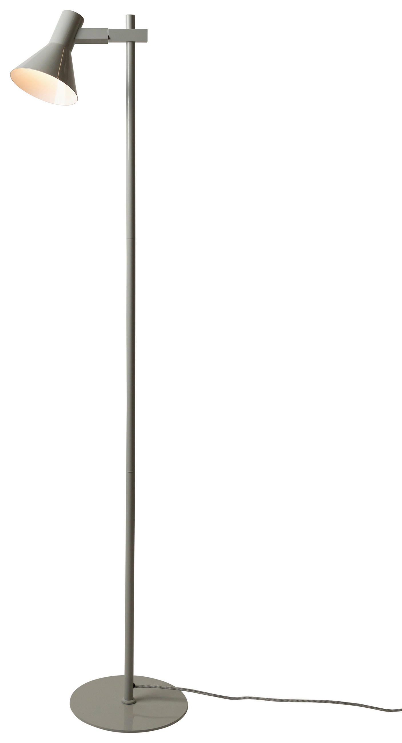 STOJACÍ LAMPA, 37/146 cm  - světle šedá, Design, kov (37/146cm) - It's about Romi
