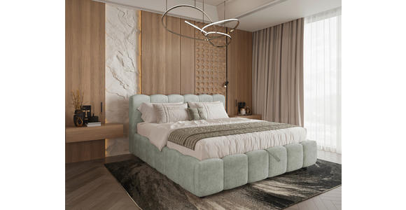 POLSTERBETT Lattenrost, Bettkasten Hellgrau 140/200 cm  - Hellgrau/Schwarz, KONVENTIONELL, Holz/Kunststoff (140/200cm) - Carryhome