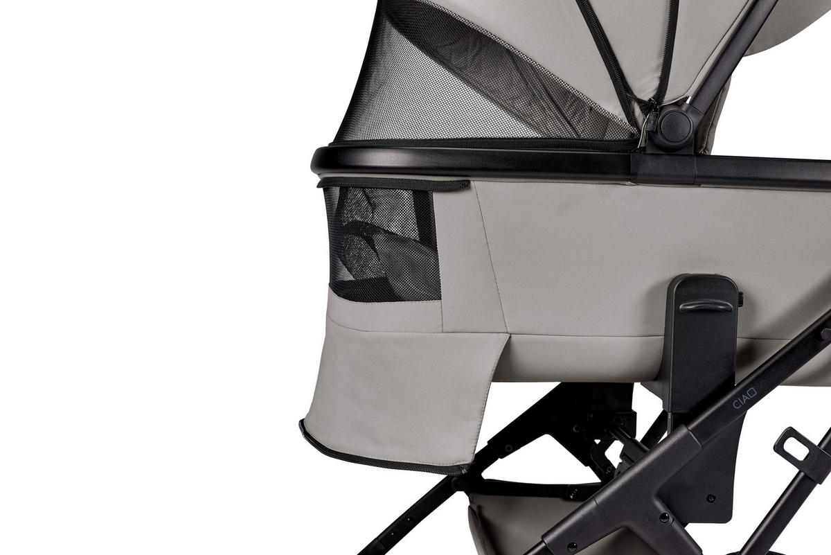 KOMBIKINDERWAGEN  Ciao  onyx  - Schwarz, Basics, Textil (116/57/94cm) - Moon