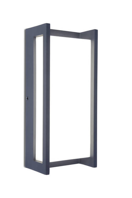 AUßENWANDLEUCHTE QUBO   - Anthrazit/Weiß, Design, Kunststoff/Metall (22,00cm)