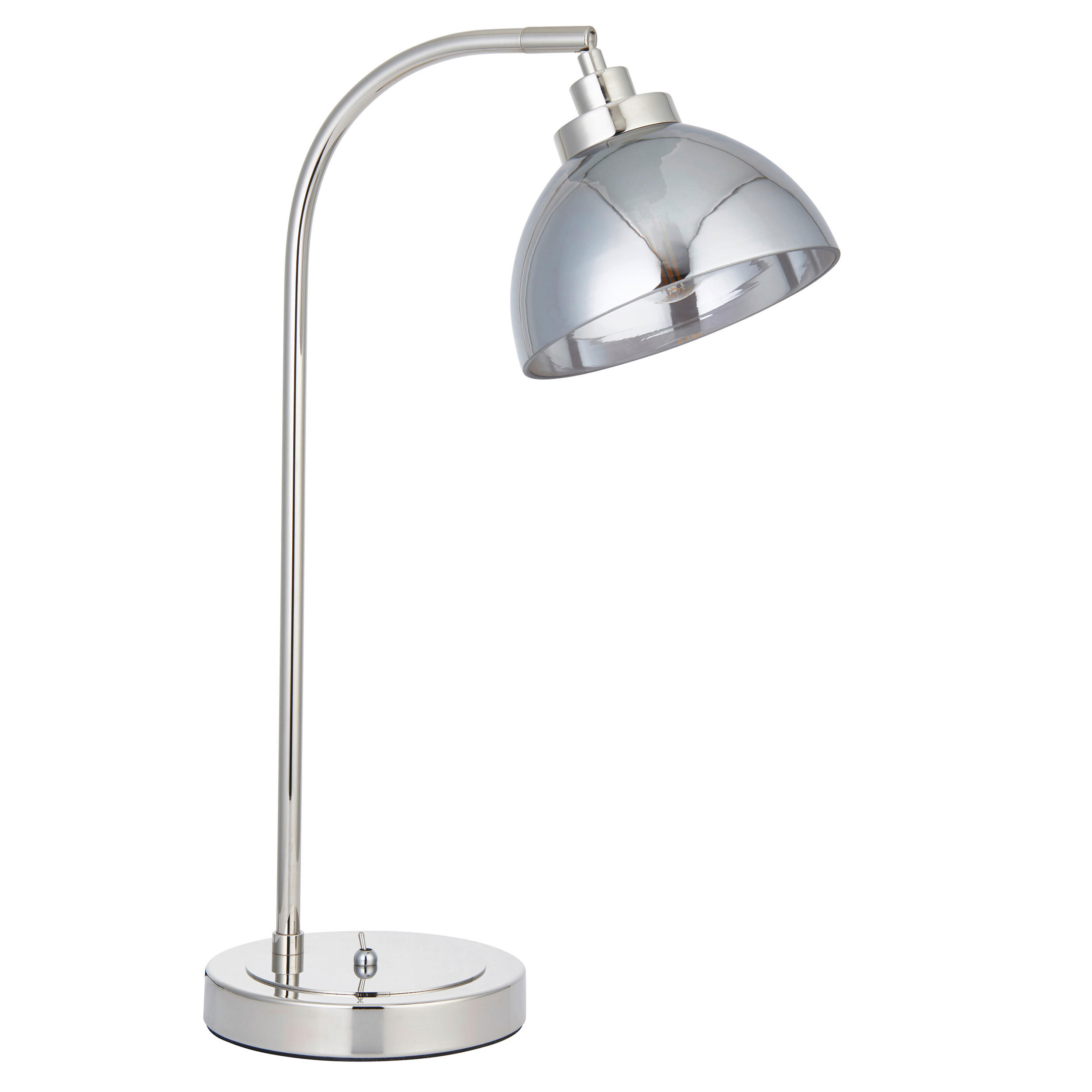 TISCHLEUCHTE 16/35/56 cm   - Chromfarben/Schwarz, Basics, Glas/Metall (16/35/56cm) - ENDON