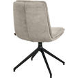 STUHL - Sandfarben/Schwarz, Design, Textil/Metall (49/90/68cm) - Johann Jakob