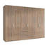 DREHTÜRENSCHRANK 6 -türig Sonoma Eiche - Alufarben/Sonoma Eiche, KONVENTIONELL, Holzwerkstoff/Kunststoff (300/216/58cm) - Hom`in